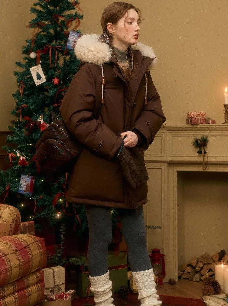 Midi  Fur Collar Jacket