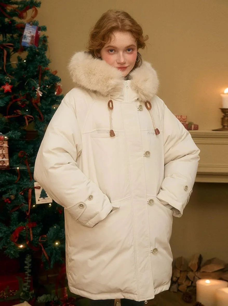 Midi  Fur Collar Jacket