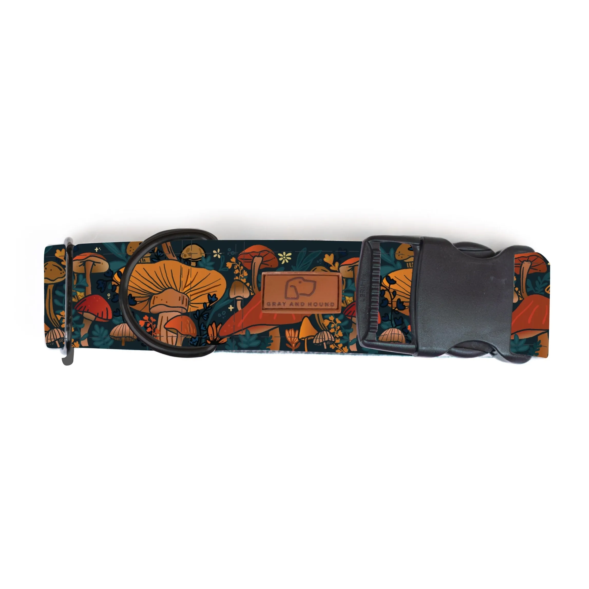 Midnight Mushroom Dog Collar