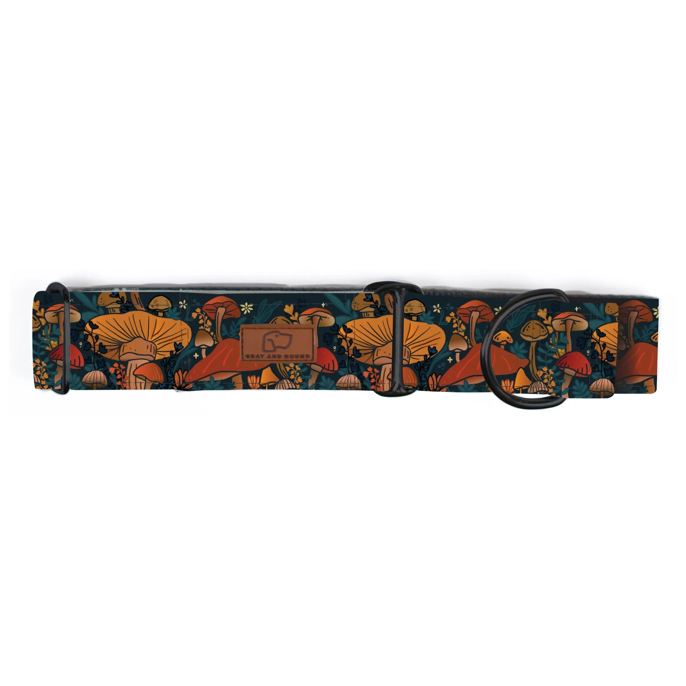 Midnight Mushroom Dog Collar