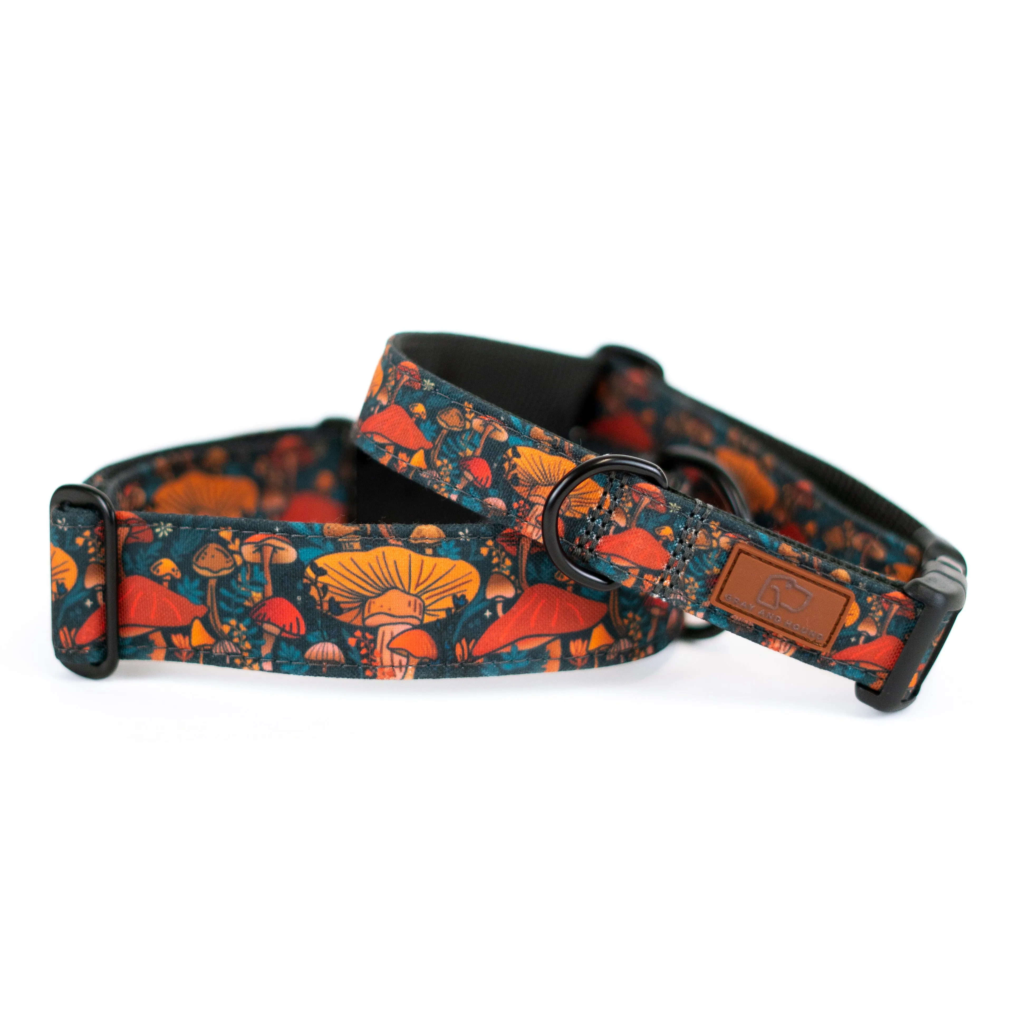 Midnight Mushroom Dog Collar