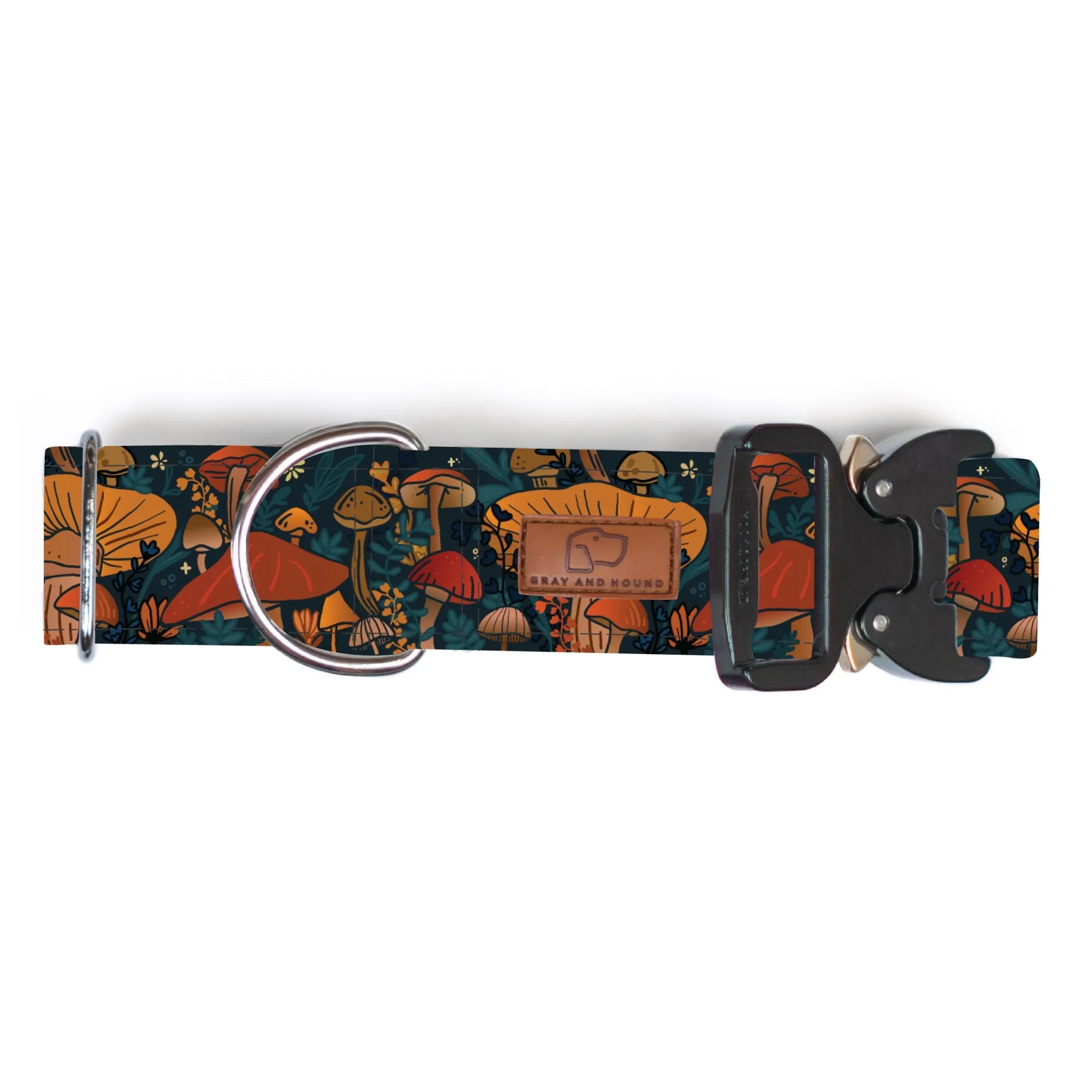 Midnight Mushroom Dog Collar