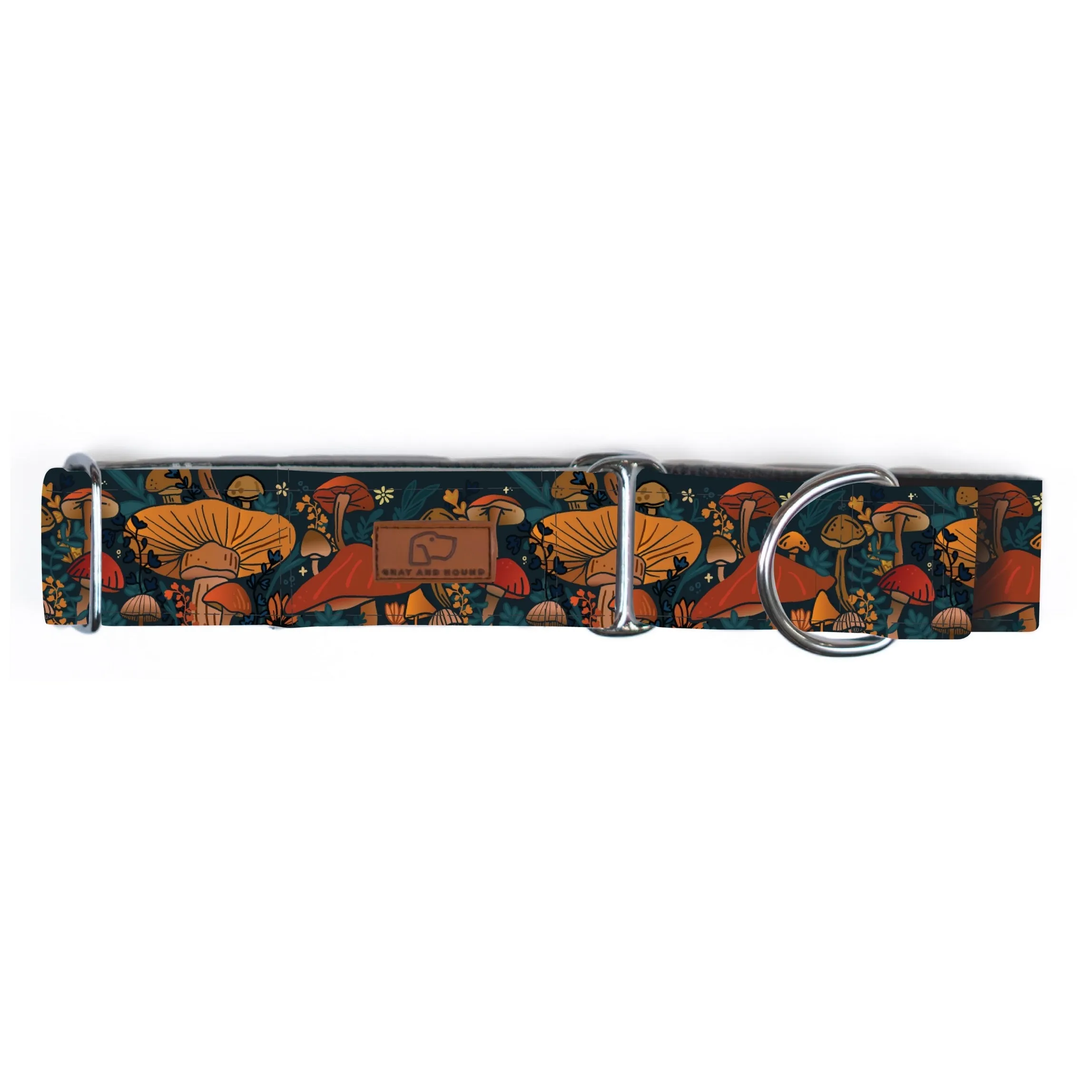 Midnight Mushroom Dog Collar