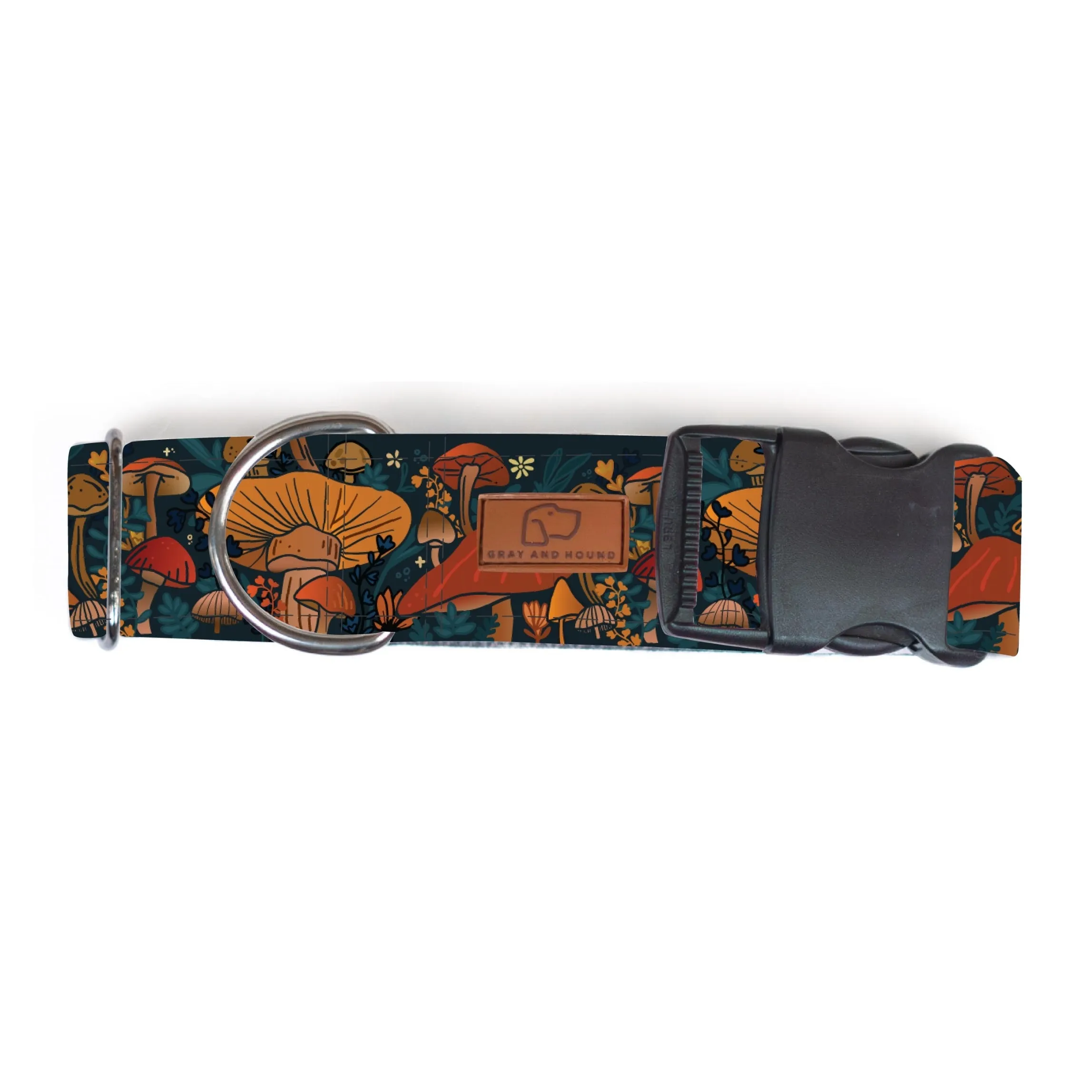 Midnight Mushroom Dog Collar