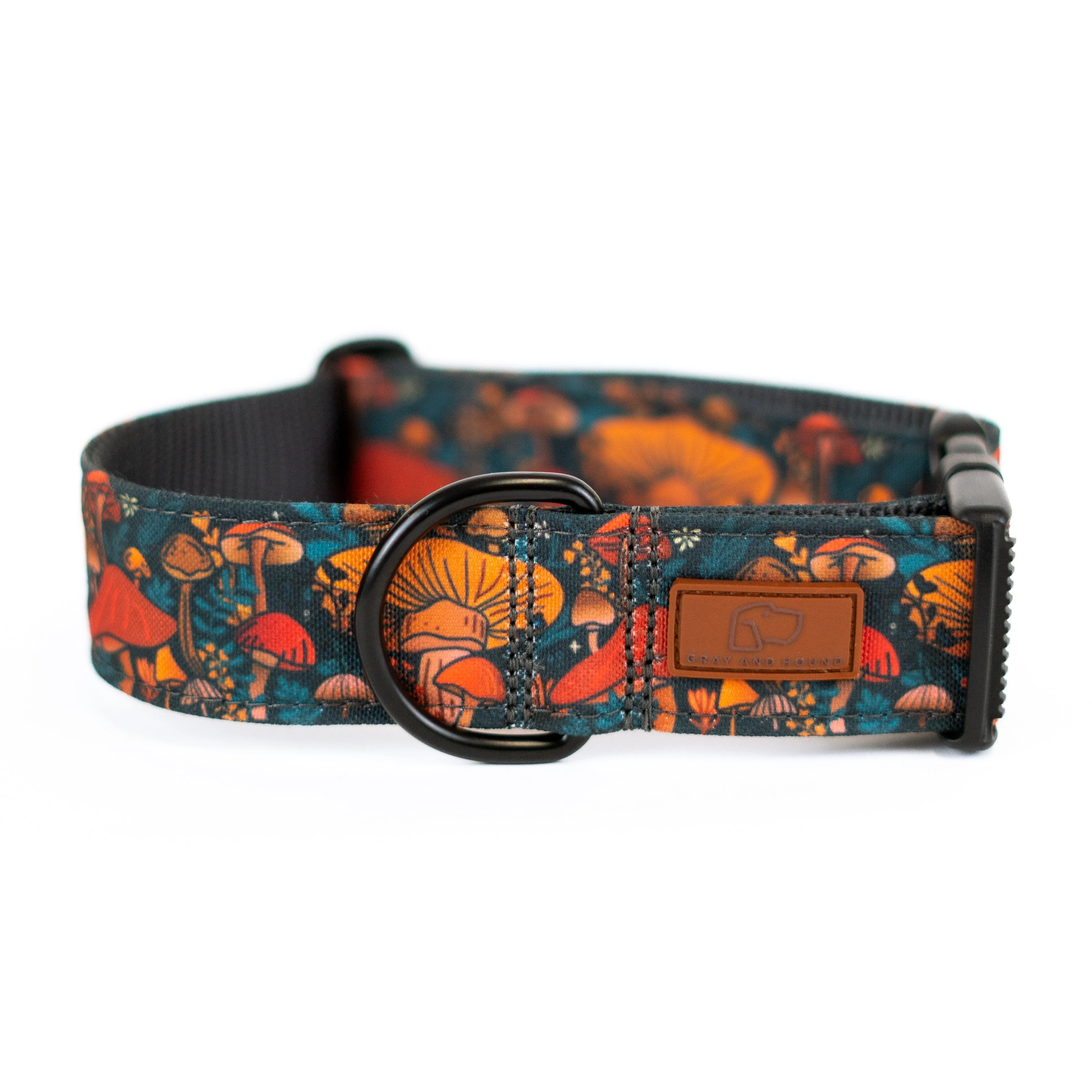 Midnight Mushroom Dog Collar