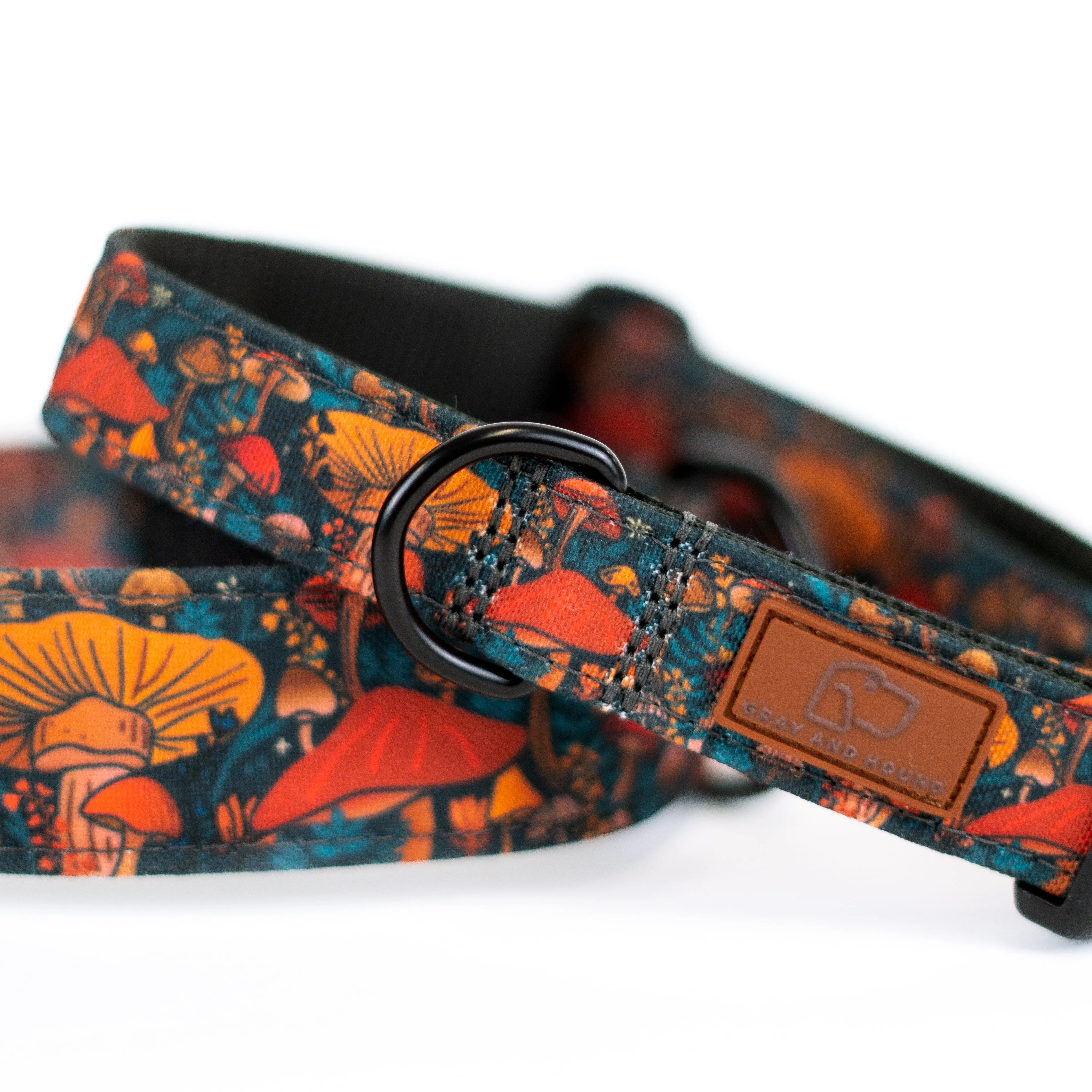 Midnight Mushroom Dog Collar