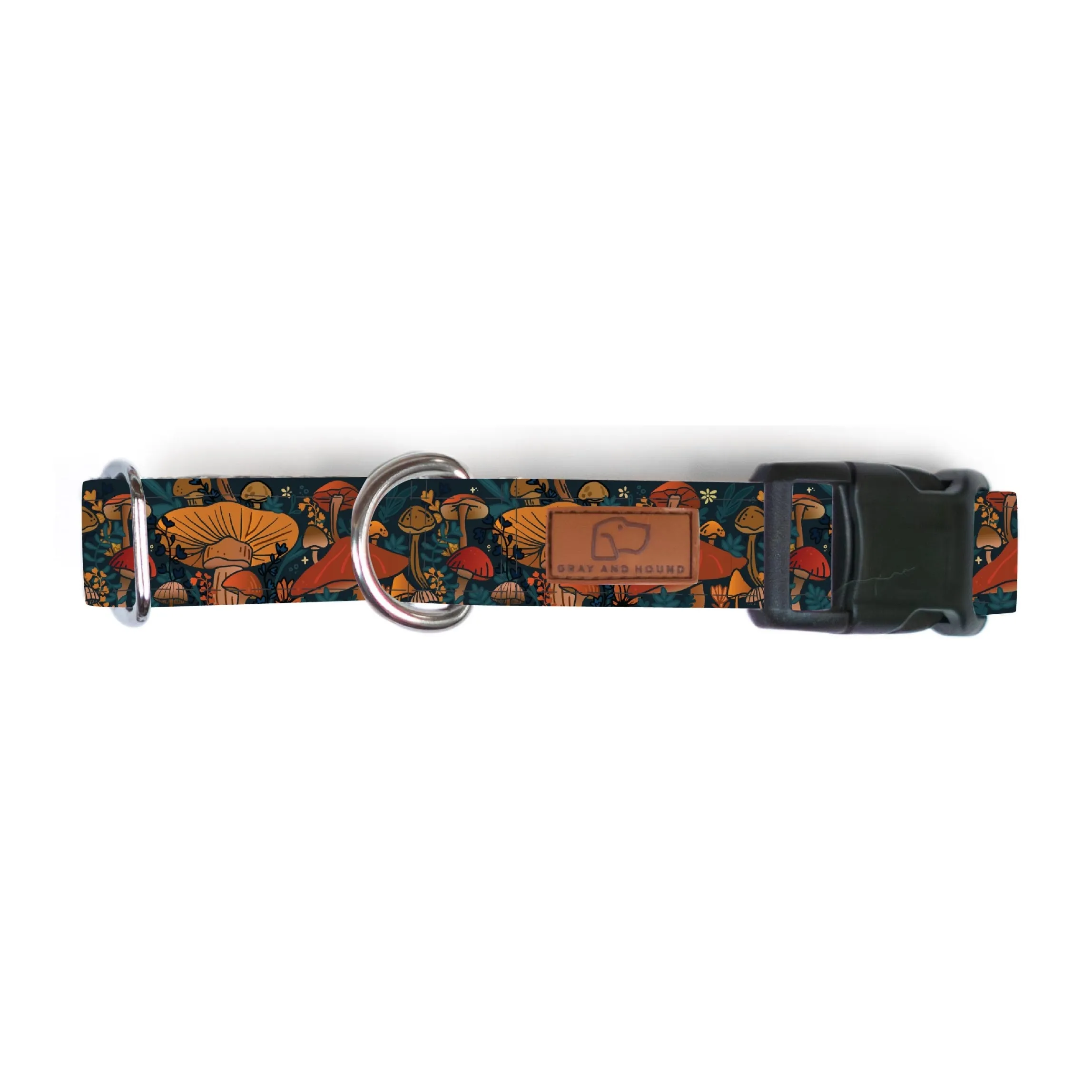 Midnight Mushroom Dog Collar