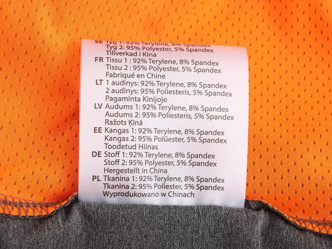 MP205_OR, T-SHIRT PESSO BREEZE, GREY-ORANGE