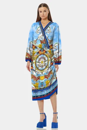 Nautical Flair Midi Dress Outfit