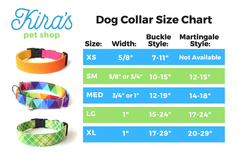 Navy Blue & White Arrows Dog Collar