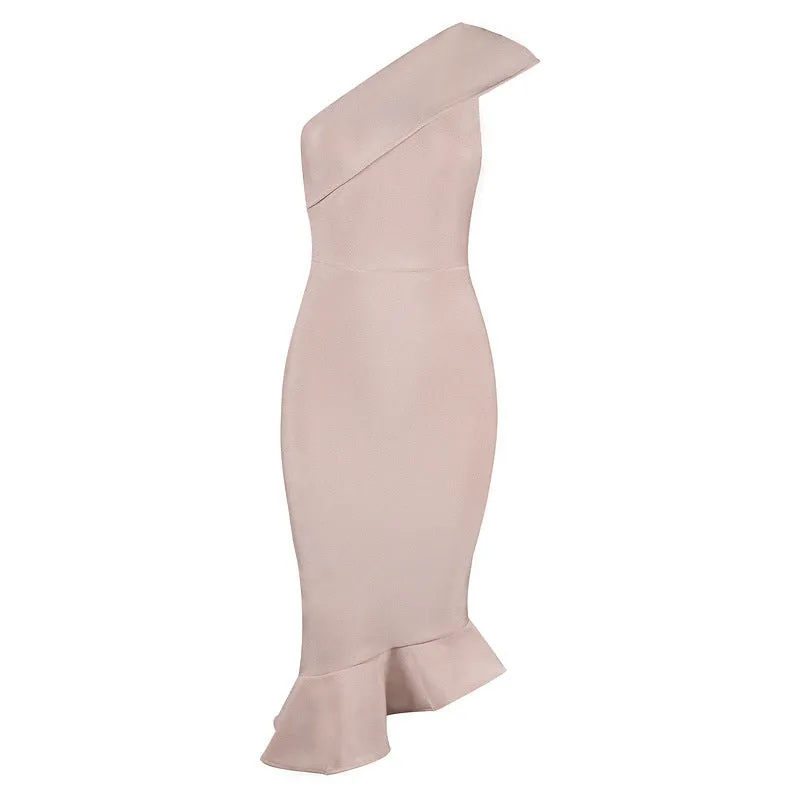 New style one shoulder dress sexy style Bodycon dress