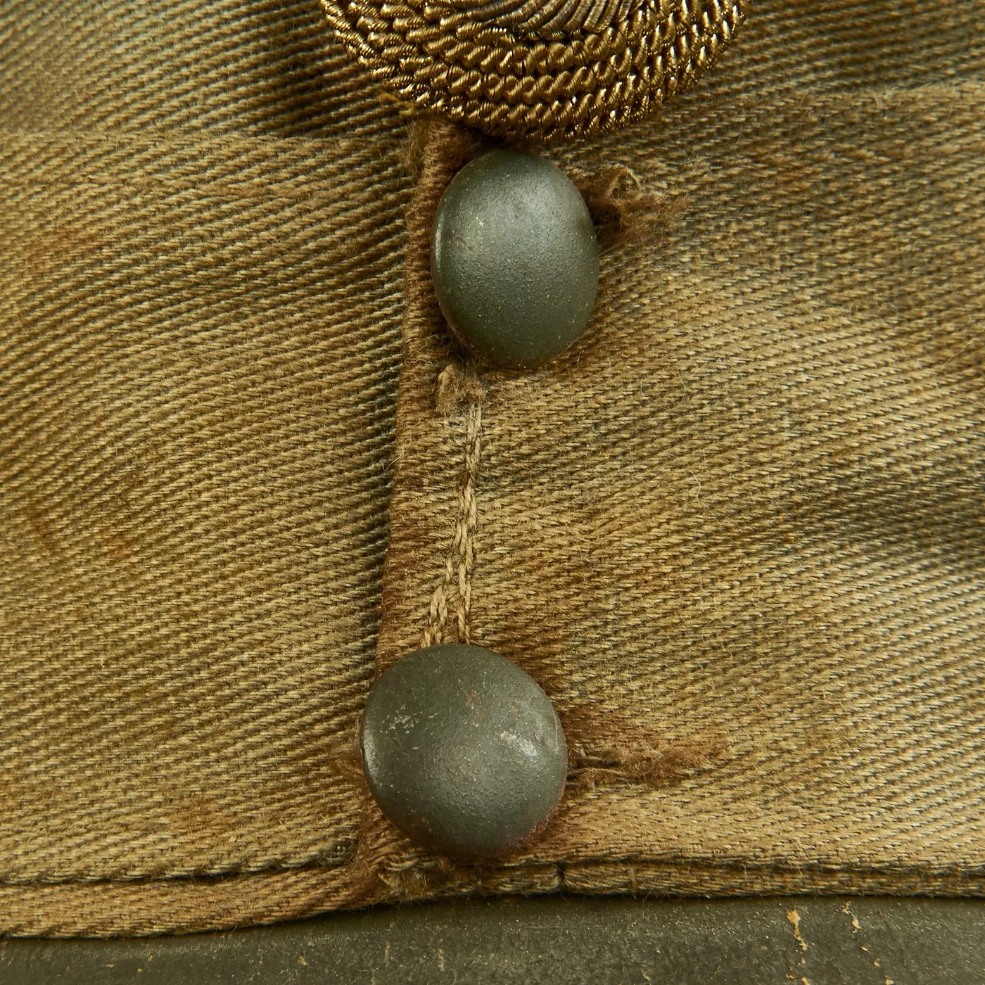 Original Austrian WWI Mountain Infantry Officer M1915 Field Cap with Edelweiss Pin - Landesschützen
