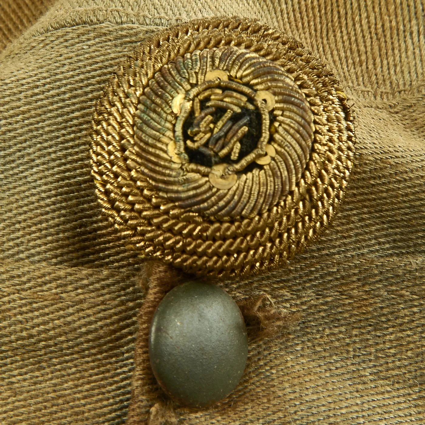Original Austrian WWI Mountain Infantry Officer M1915 Field Cap with Edelweiss Pin - Landesschützen