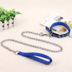 PAWS ASIA Suppliers Custom Waterproof Long Luxury Dog Leash Chain With Collar Set