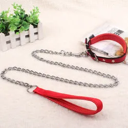 PAWS ASIA Suppliers Custom Waterproof Long Luxury Dog Leash Chain With Collar Set