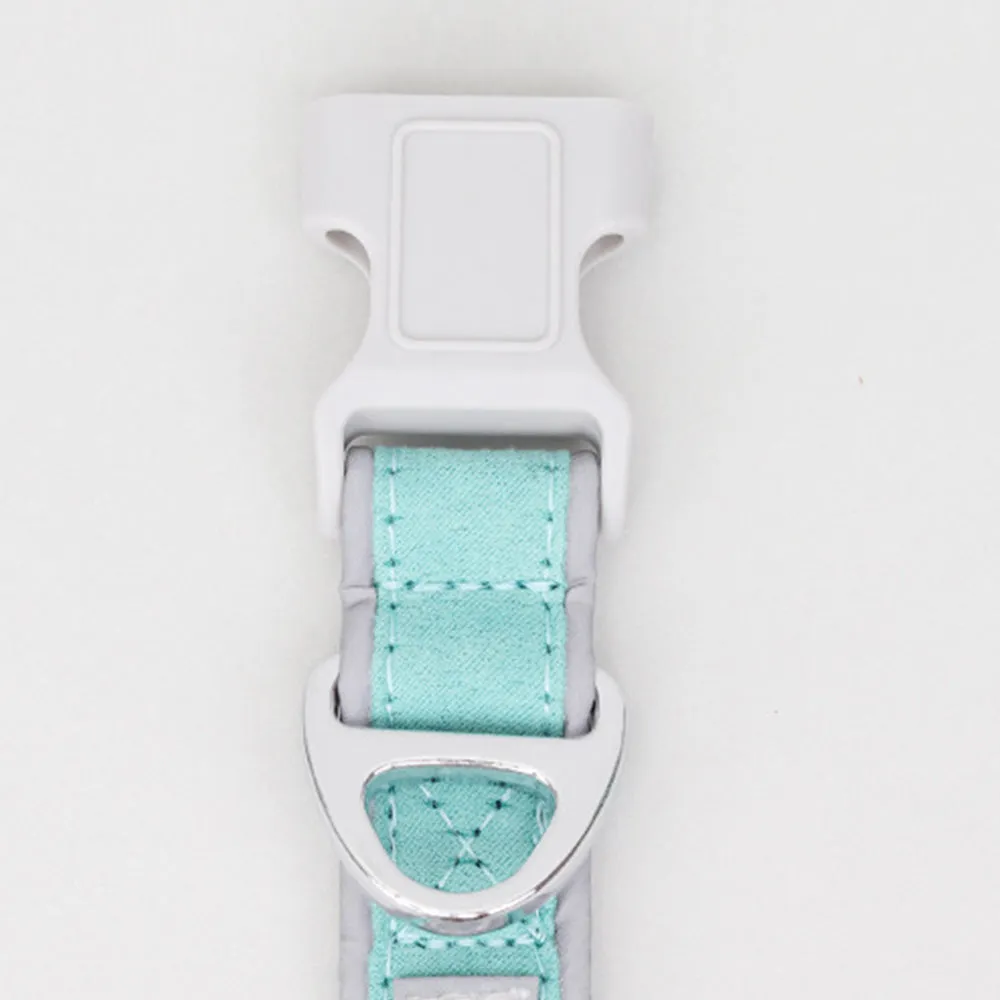 PAWS ASIA Wholesale Bulk Eco Friendly Suede Unique Reflective Stylish Heavy Duty Dog Collar
