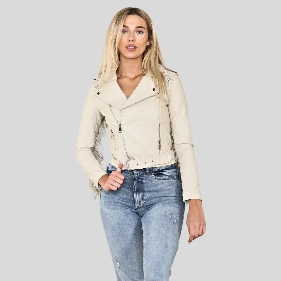 PU Tassel Jackets