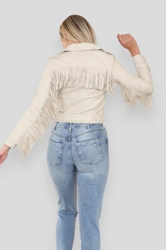 PU Tassel Jackets