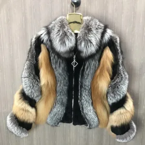 Qurlmae Real Fox Fur Jacket