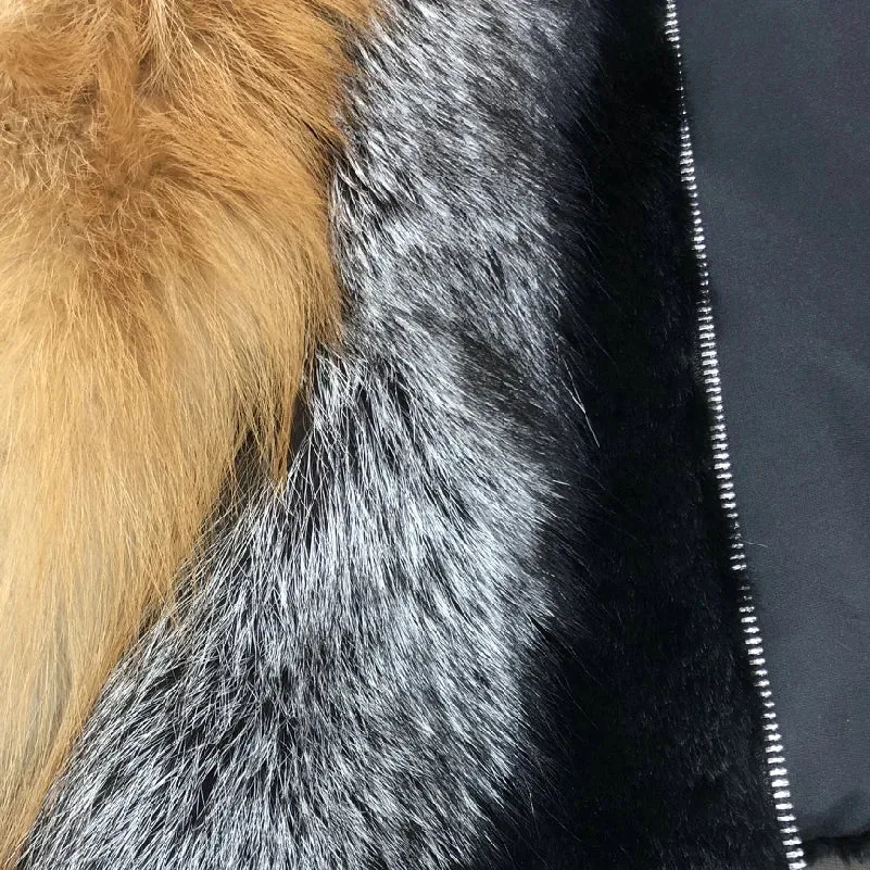 Qurlmae Real Fox Fur Jacket