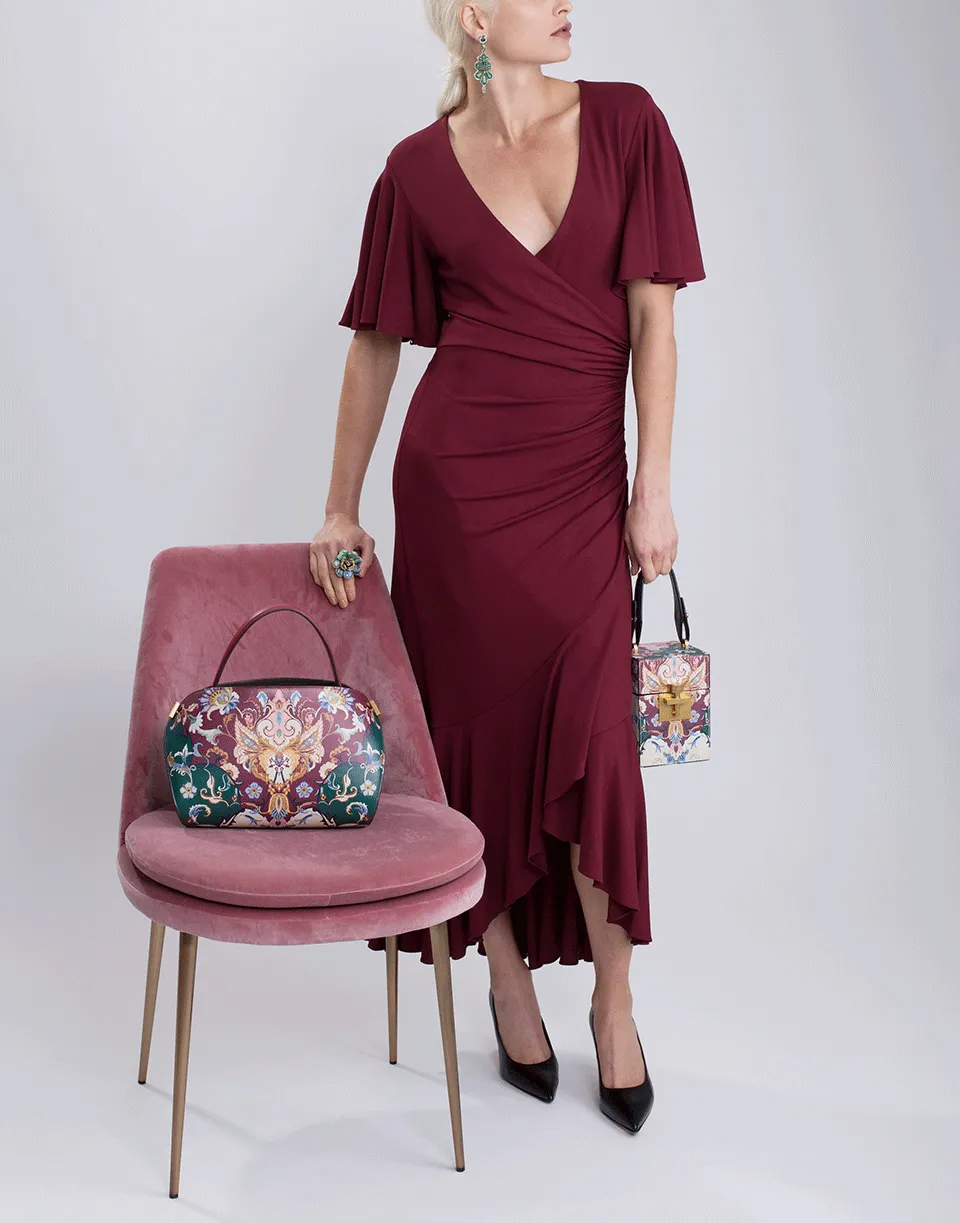 Ruffle Wrap Dress