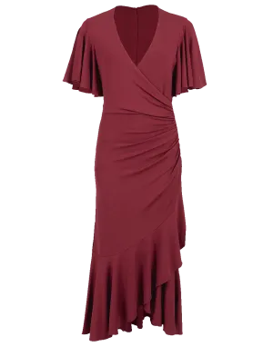 Ruffle Wrap Dress