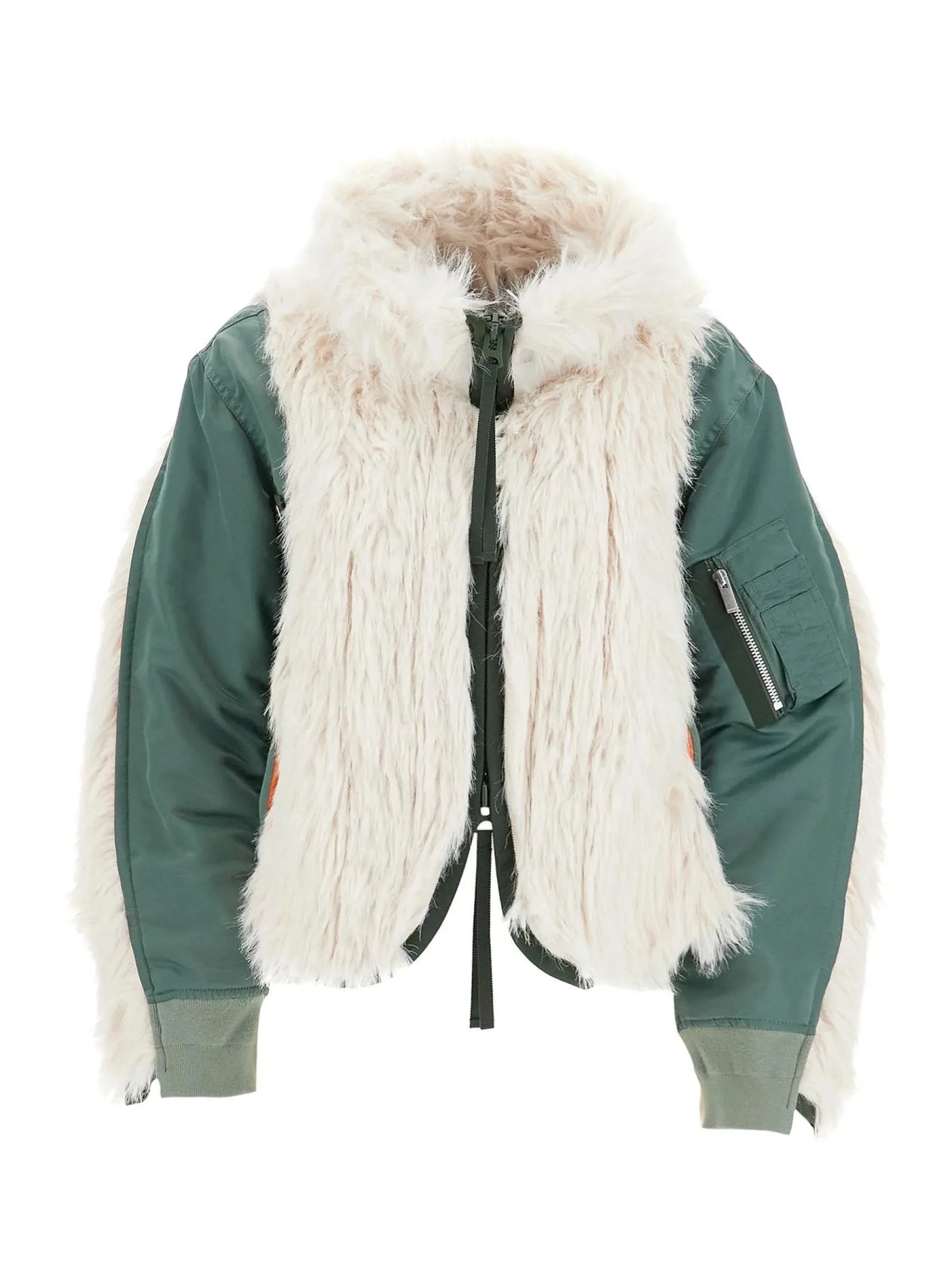 Sacai Faux Fur Insert Coat