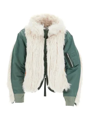 Sacai Faux Fur Insert Coat