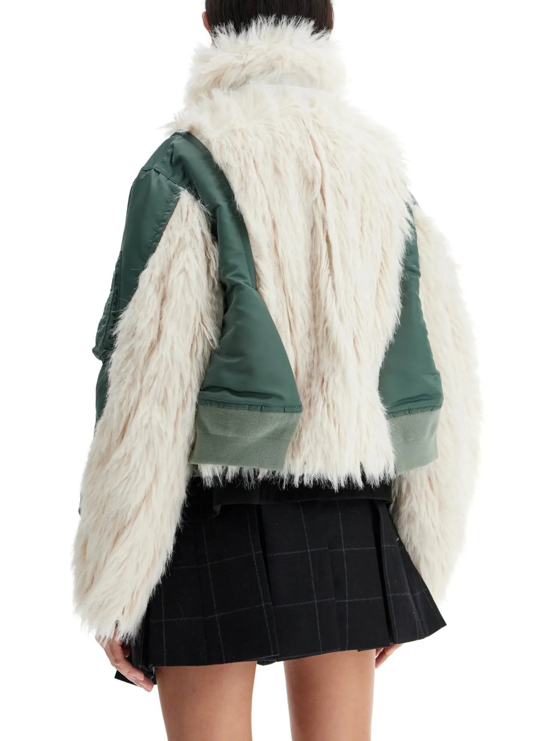 Sacai Faux Fur Insert Coat