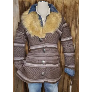 Serape Stripe Ladies Jacket