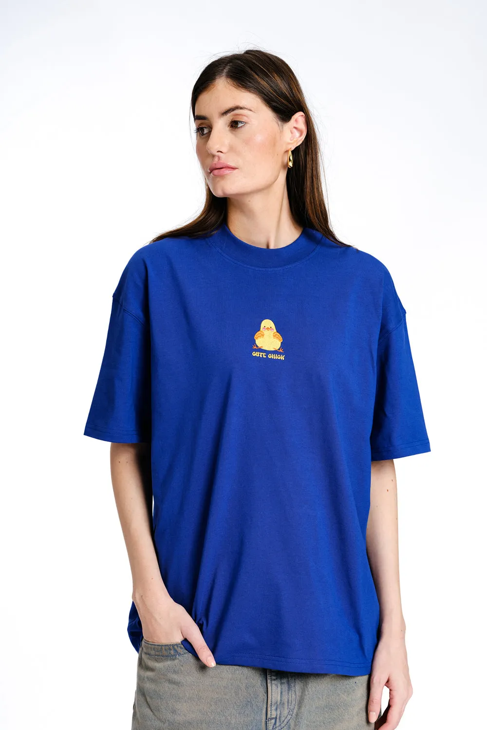 Serving Looks Embroidered Premium Oversized T-shirt