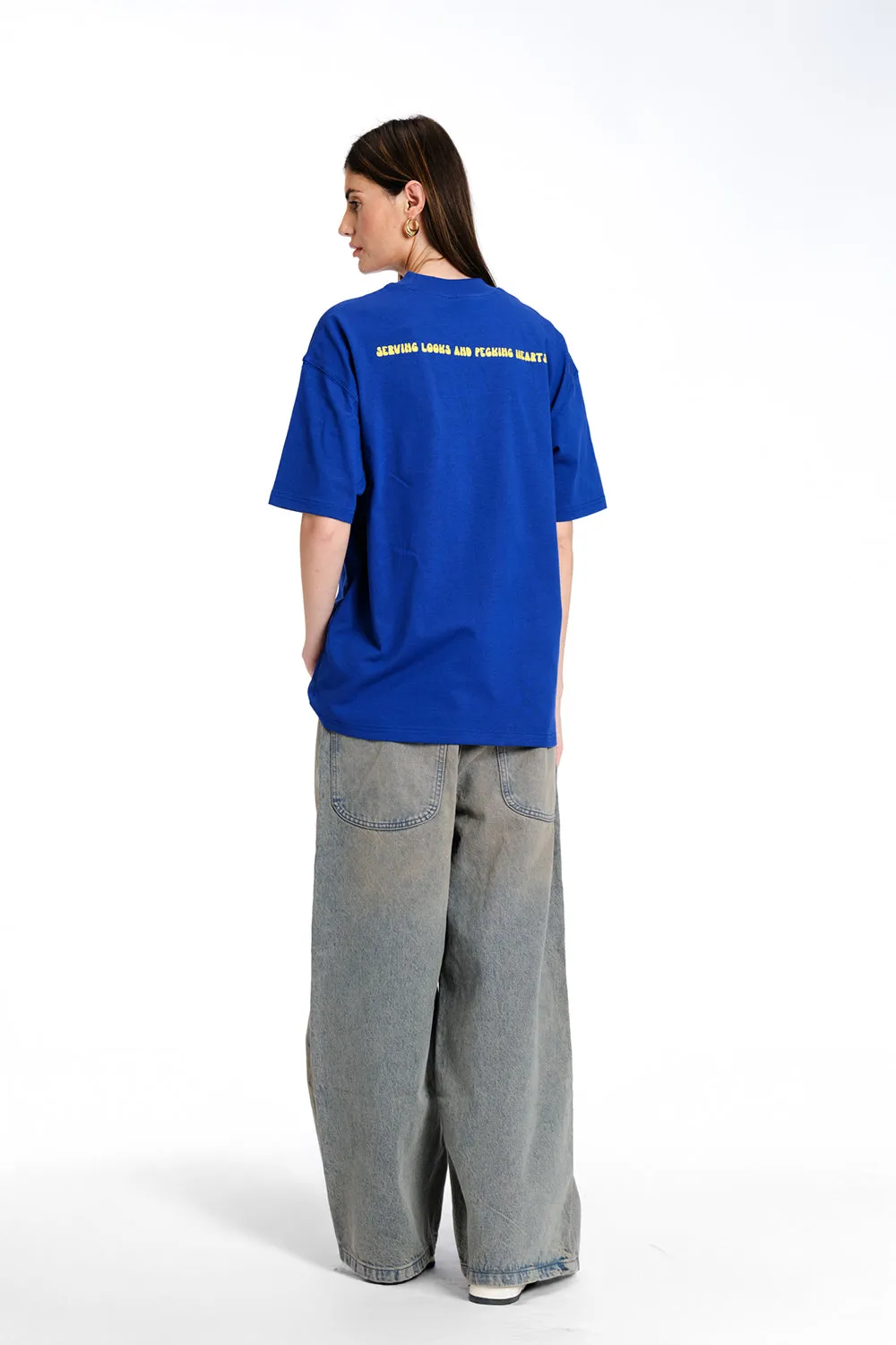 Serving Looks Embroidered Premium Oversized T-shirt