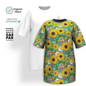 SUNDANCE turquoise - T-shirt dress (organic cotton)