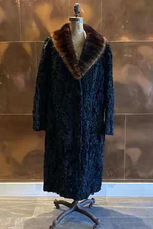 Swarkara, Mink Collar Fur Coat