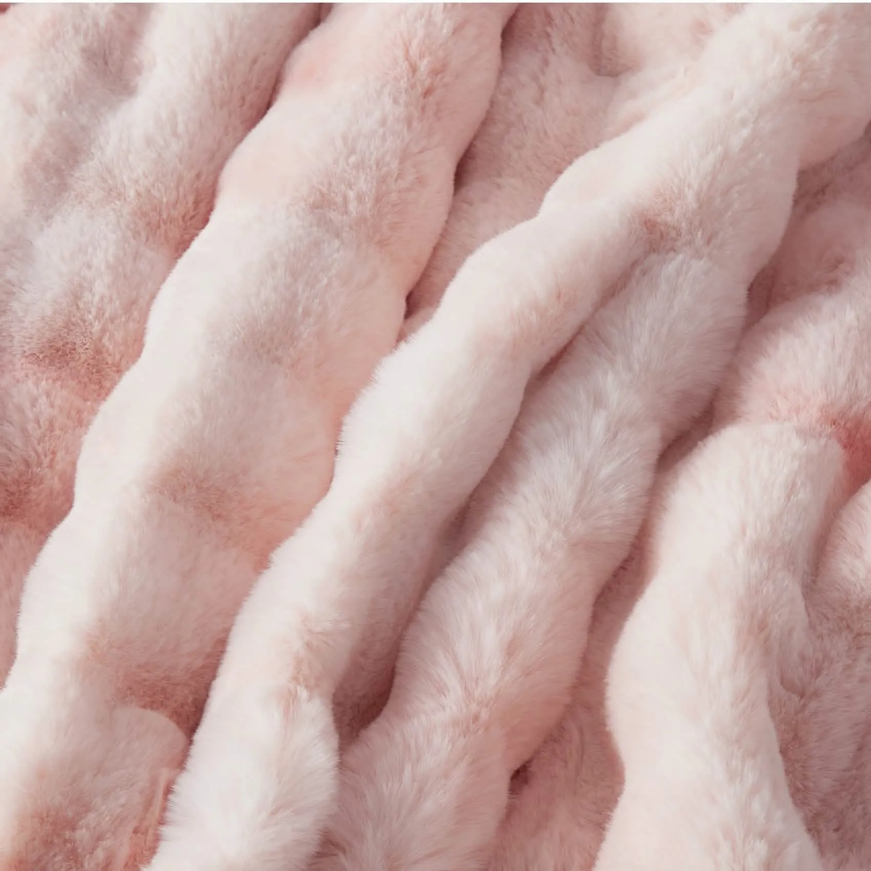 Ultra-Plush Bubble Faux Fur Blanket