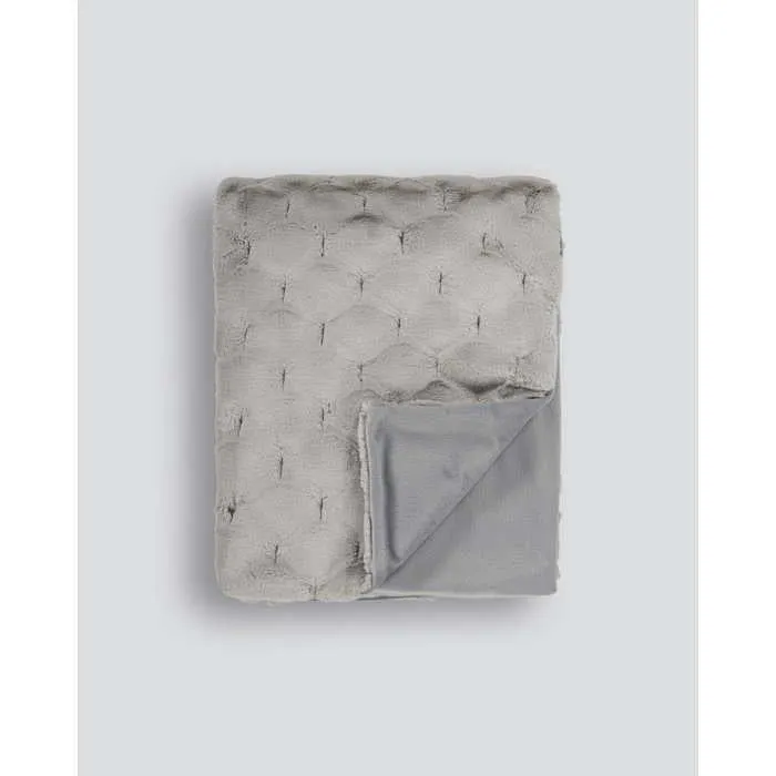 Valentina Grey Throw (Faux Fur)