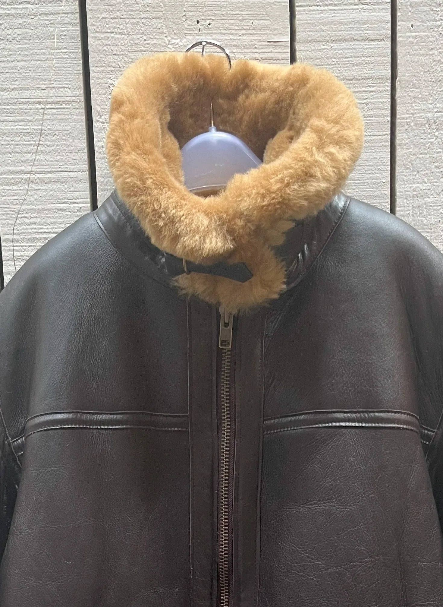 Vintage Greycar RAF Brown Shearling flying  Jacket, Made in England, Chest 46” SOLD