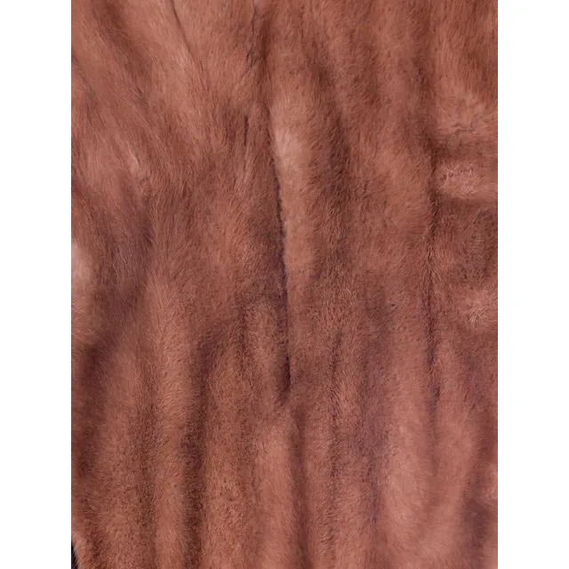 Vintage Mink Stole Autumn Haze Mink  Shawl Collar 1950S