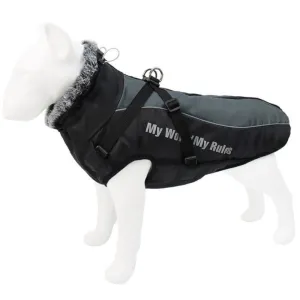 Warm Fur Collar Pet Dog Coat