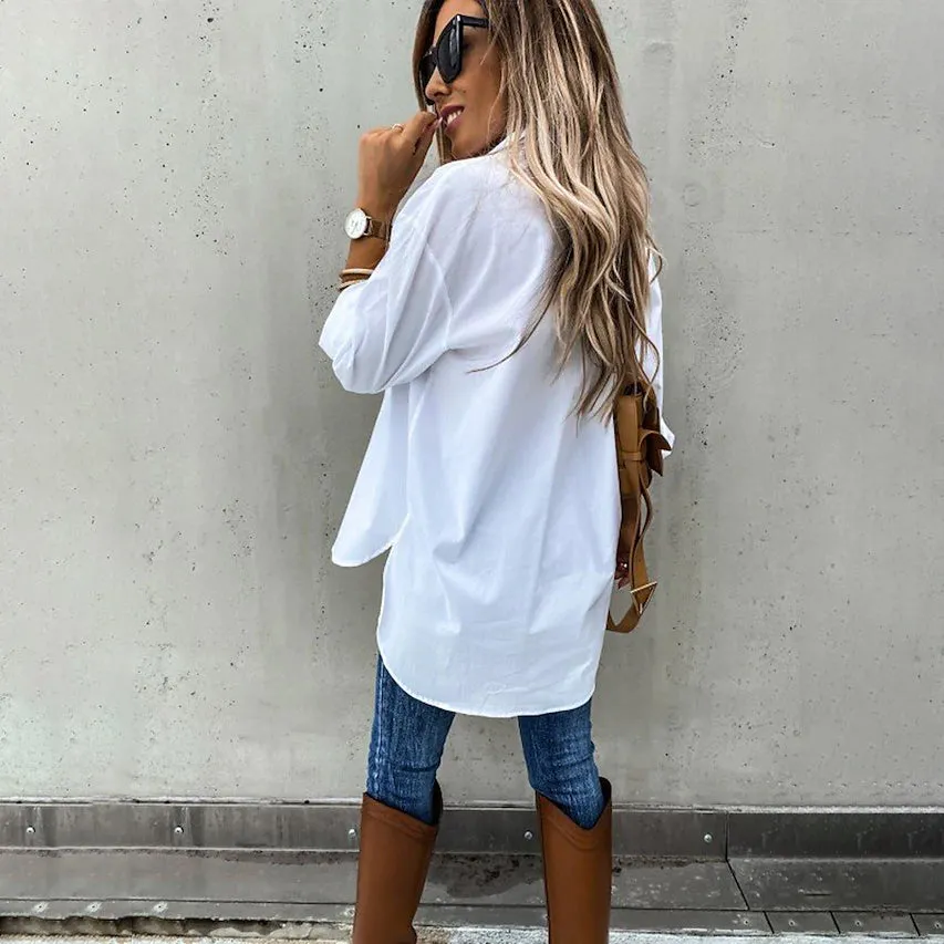 Women's Casual Collar Tunic Shirt