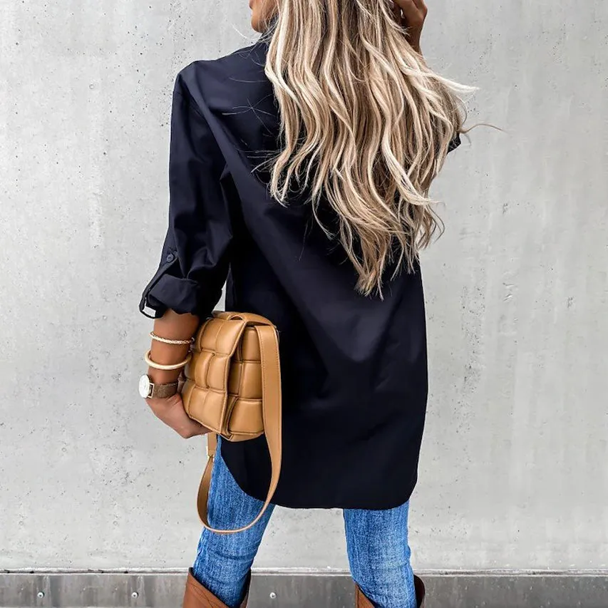 Women's Casual Collar Tunic Shirt