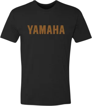 YAMAHA APPAREL Yamaha Classic T-Shirt - Black/Gold - 2XL NP21S-M3126-2X
