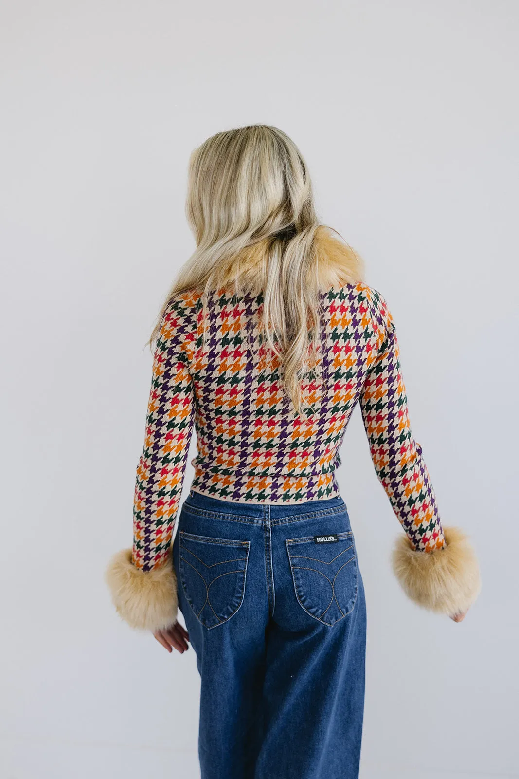Zermatt Zip Up - Valley Houndstooth